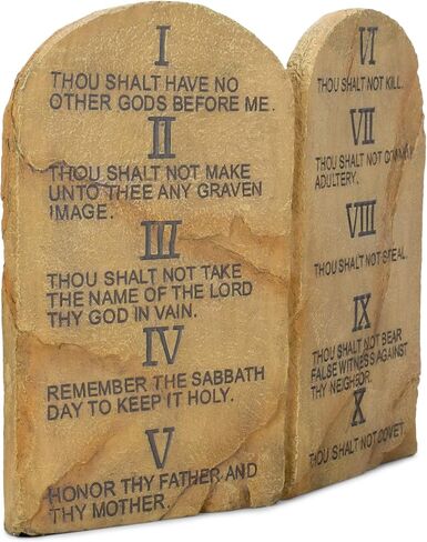 Dicksons Ten Commandments Resin Stone 11 x 9 Wall or Tabletop Plaque in Saudi Arabia