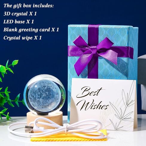 Movdyka 3D Engraved Crystal Gifts for Women Men in Saudi Arabia
