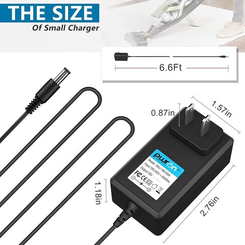 PwrON AC Adapter 18V for Bissell Bolt 14.4V Lithium Battery Max Pet Hair Eraser 1954 2133 Series 1610368 1608660 19542 19543 1782 17823 Bissell Cordless Vacuum Power Cord in Saudi Arabia