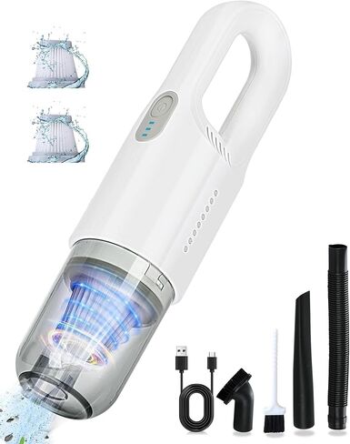 Handheld Vacuum Cordless, 12000PA Strong Suction Hand Vacuum, Lightweight Handheld Pet Vacuum, Wireless Handheld Car Vacuum Cleaner for Car Home and Office in Saudi Arabia