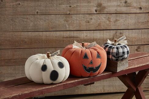 Mud Pie, Orange Halloween Jack-O-Lantern Sitter, Pumpkin, 9" x 8" Dia in Saudi Arabia