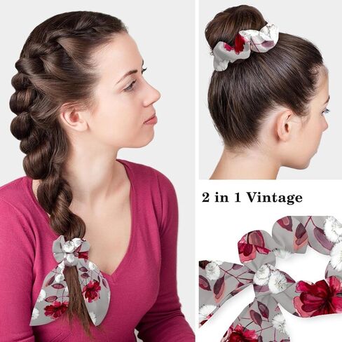 Adjustable Surgical Caps Nurse, Working Cap with Bow Hair Rings for Women, Camera Parrot Flamingo Bouffant Scrub Hat in Saudi Arabia