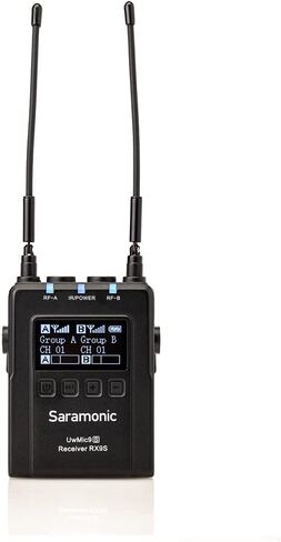 Saramonic Advanced 2-Person Wireless UHF Lavalier System with Dual Camera-Mount Receiver, Premium DK3A Lavaliers, Li-Ion Power, Hard Case & More (UwMic9S Kit 2),UWMIC9S-KIT2,Black in Kuwait
