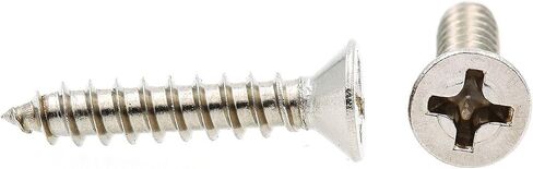Prime-Line 9016242 Sheet Metal Screw, Self-Tapping, Flat Head Phillips, #6 X 3/4 in, Grade 18-8 Stainless Steel, Pack of 25 in Saudi Arabia