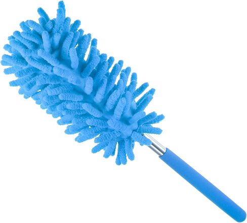 MECCANIXITY Microfiber Duster for Cleaning, 11 to 31 Inch Washable Extendable Brush for Window, Furniture, Ceiling Fan, Purple in Saudi Arabia