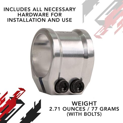 ROOT INDUSTRIES Lithium Scooter Clamps - Pro Scooter Double Clamp - Compatible with Standard/Oversized Handlebars 2-Bolt 6mm Compression for Trick Scooter - All Hardware Included - Scooter Parts in Saudi Arabia