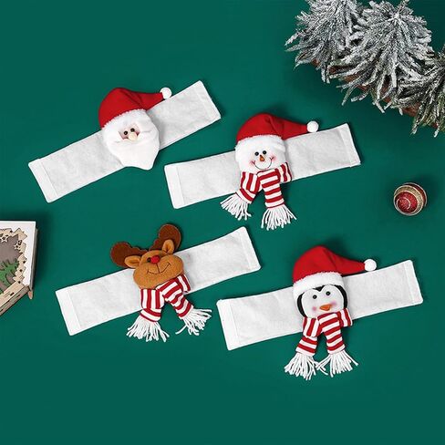 4 قطع ستارة عيد الميلاد أبازيم عيد الميلاد الكرتون سانتا كلوز ثلج الأيائل دمية المشابك عيد ميلاد سعيد نافذة ديكور للمنزل الديكور دمية المشبك عرض نافذة قلادة لعيد الميلاد السنة الجديدة in Kuwait
