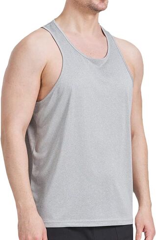 مجموعة من 3 قمصان رياضية بدون أكمام للتمارين الرياضية للرجال مناسبة للأداء في صالة الألعاب الرياضية وكمال الأجسام in Kuwait