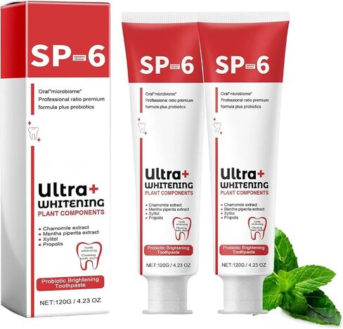 Sp-6 Ultra Toothpaste, Sp 6 Toothpaste 2pcs,probiotics toothpaste,Deep Cleaning Care Toothpaste,Fresh Breath Toothpaste 120g (2 sticks) in Saudi Arabia