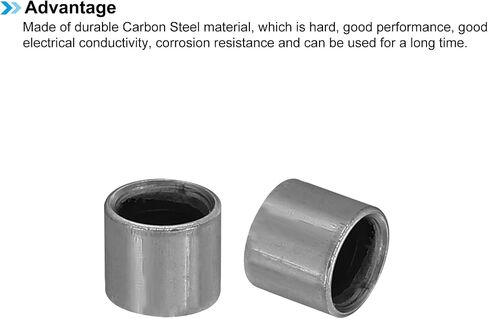 PATIKIL M5 Steel Spacers, 40 Pcs Metal Spacers Steel 5mm ID x 8mm OD x 8mm L Carbon Steel Spacer Screw Standoff Round for 1/5in or M5 Screw Bolts in Saudi Arabia
