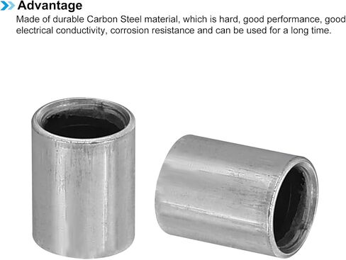 PATIKIL M5 Steel Spacers, 40 Pcs Metal Spacers Steel 5mm ID x 8mm OD x 8mm L Carbon Steel Spacer Screw Standoff Round for 1/5in or M5 Screw Bolts in Saudi Arabia