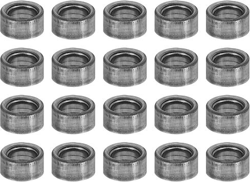 PATIKIL M5 Steel Spacers, 40 Pcs Metal Spacers Steel 5mm ID x 8mm OD x 8mm L Carbon Steel Spacer Screw Standoff Round for 1/5in or M5 Screw Bolts in Saudi Arabia