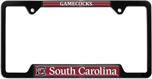 إطار لوحة ترخيص معدني من South Carolina Gamecocks (خريجي الإطار الأسود) in Kuwait