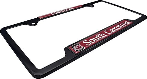إطار لوحة ترخيص معدني من South Carolina Gamecocks (خريجي الإطار الأسود) in Kuwait