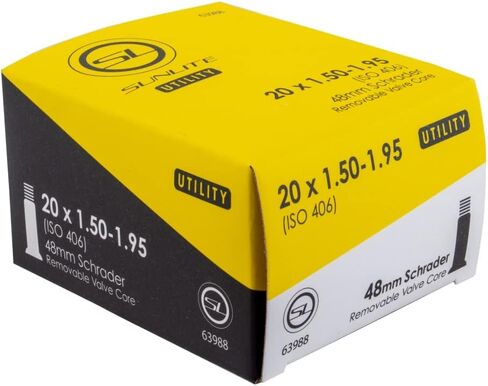 Sunlite Utili-T Standard Bicycle Tube - 20x1.50-1.95 - 48mm Schrader - 63988 in Saudi Arabia