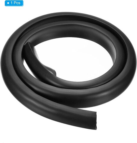 PATIKIL 1.02 x 0.79 x 78.7inch (6 Feet) Length Door Seal Strip, E Shape Freezer Door Sealing Replacement Rubber Weather Stripping for Insulation Gap, Black in Saudi Arabia