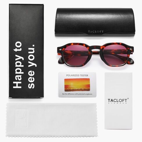 Acetate Polarized Sunglasses for Women and Men - Trendy Round Cat Eye Styles HD Polarized UV Protection Sunglasses in Saudi Arabia