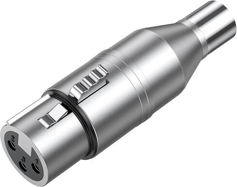 XLR to Mini XLR Adapter - Mini XLR Male to XLR Female Adapter, 3-pin Mini XLR Male to XLR Female Adapter, Compatible with BLACKMAGIC Pocket 4K/6K Camera Video Assist in Kuwait