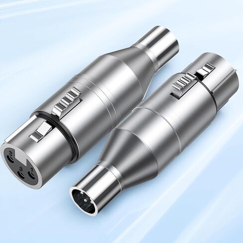 XLR to Mini XLR Adapter - Mini XLR Male to XLR Female Adapter, 3-pin Mini XLR Male to XLR Female Adapter, Compatible with BLACKMAGIC Pocket 4K/6K Camera Video Assist in Kuwait