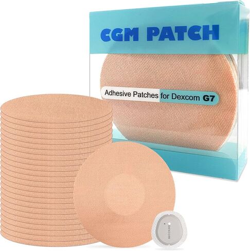 25Pack Adhesive Patches for G7, Premium Waterproof Flexible & Breathable Full Covers for CGM Dexcom G7,Latex-Free Overlay Patch for G7 Sensor Long-Lasting Hypoallergenic Medical Glue No Hole (Mixed) in Saudi Arabia