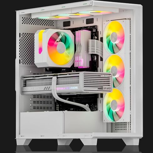 upHere 360mm All-in-One 5V ARGB Computer Case Fan with PWM 4-Pin Interface High Performance Cooling Low Noise for Enhanced PC Cooling White U3TC3 in Saudi Arabia