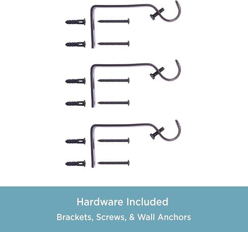 قضيب ستارة نافذة مزخرف قياسي من Kenney KNM80778 Nile Trumpet End، طول قابل للتعديل 36-66 بوصة، لمسة نهائية برونزية، أنبوب فولاذي بقطر 3/4 بوصة in Kuwait