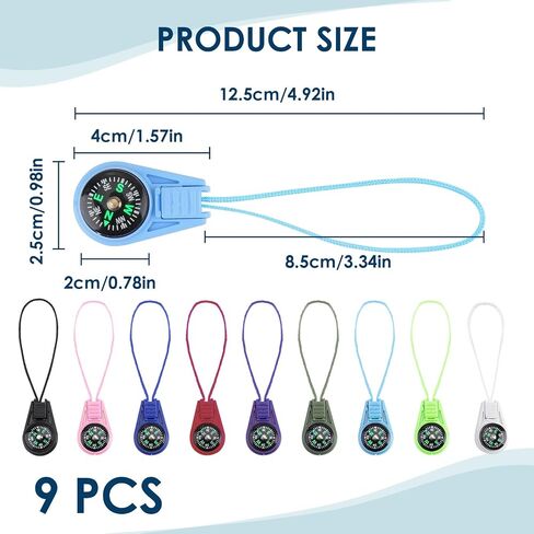 Mini Survival Compass for Kids, Camping Hiking Pocket Compass Keychain for Hiking Survival Small Compasses Paracord, Kids Scout Compass for Emergency in Saudi Arabia