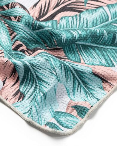 LEUS Golf ECO Towel - Quick Drying, Recycled Material – with Center Slit for Hanging Over Clubs - Abachar/Fish Stack in Saudi Arabia