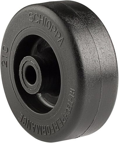 Schioppa R.210 NT-2 قطر × 3/4 عرض عجلة نايلون، مداس مسطح، عجلة فقط، محور 1/4 بوصة، أسود in Saudi Arabia