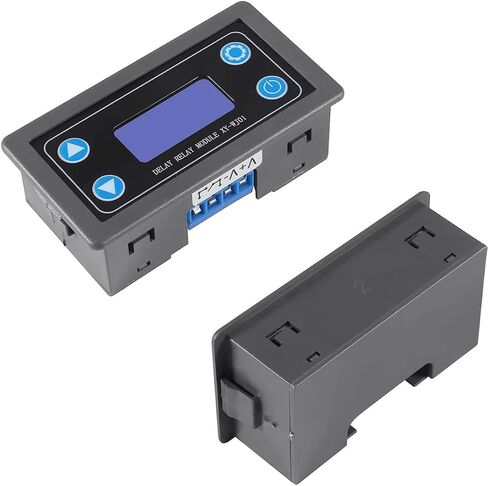 تيار مستمر 6-30 فولت وحدة تأخير التتابع وحدة تأخير الوقت شاشة LCD الرقمية 0.01s-9999min 50mA مؤقت رقمي تأخير دورة التبديل مع كابل أحمر وأسود in Saudi Arabia