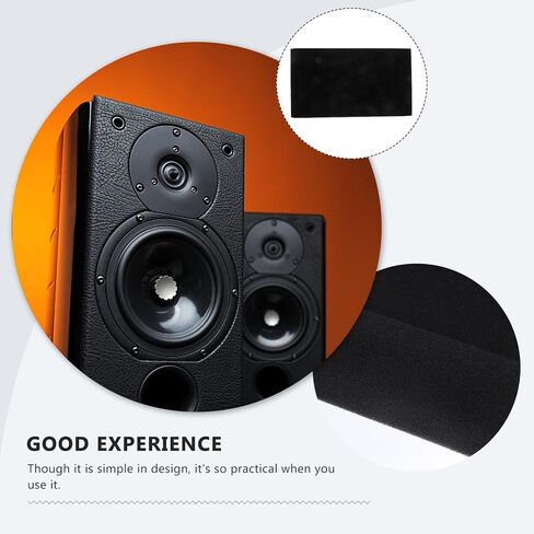 Loudspeaker Acoustic Foam 2PCS Speaker Acoustic Pads Foam Studio Monitor Speaker Cushion High Density Acoustic Foam for Sound Improvement Vibrations Speaker Foams Pad in Saudi Arabia