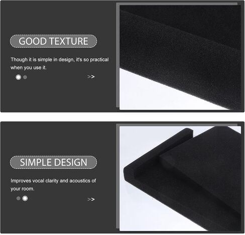 Loudspeaker Acoustic Foam 2PCS Speaker Acoustic Pads Foam Studio Monitor Speaker Cushion High Density Acoustic Foam for Sound Improvement Vibrations Speaker Foams Pad in Saudi Arabia