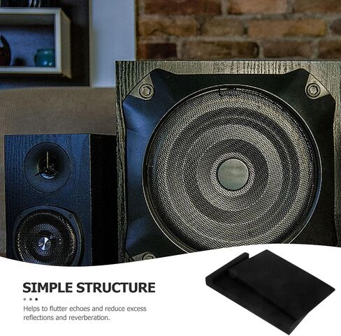Loudspeaker Acoustic Foam 2PCS Speaker Acoustic Pads Foam Studio Monitor Speaker Cushion High Density Acoustic Foam for Sound Improvement Vibrations Speaker Foams Pad in Saudi Arabia