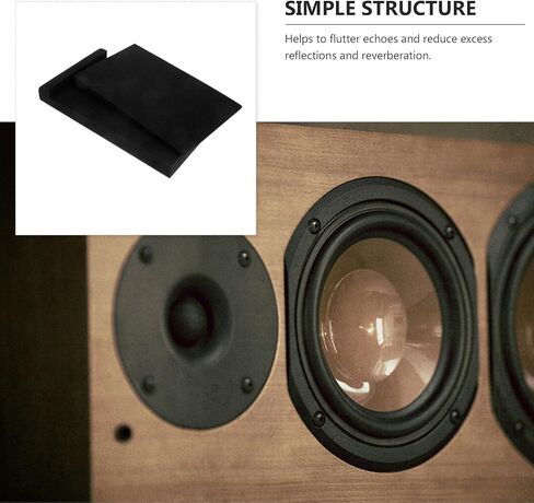 Loudspeaker Acoustic Foam 2PCS Speaker Acoustic Pads Foam Studio Monitor Speaker Cushion High Density Acoustic Foam for Sound Improvement Vibrations Speaker Foams Pad in Saudi Arabia