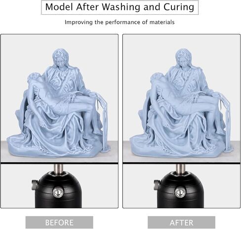 ELEGOO Mercury Plus 2.0 Wash and Cure Station Washing and Curing Machine Resin Curing Station for LCD/DLP/SLA 3D Printed Models with Rotary Curing Turntable and Washing Bucket in Saudi Arabia
