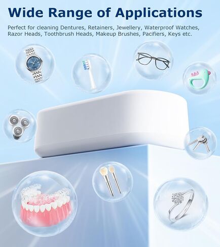 Ultrasonic Jewelry Cleaner Cleaning Machine: Portable Small Sonic Cleaner for Retainer in Kuwait