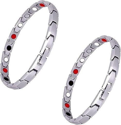 Lymph Drainage Bracelet for Women Men,7MM Wide Imagineitem Lymph Detox Bracelet,Hematite Therapeutic Slimming Bracelet,Energy Protection Health Yoga Bracelet in Kuwait