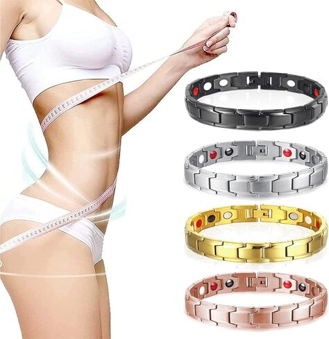 Lymph Drainage Bracelet for Women Men,7MM Wide Imagineitem Lymph Detox Bracelet,Hematite Therapeutic Slimming Bracelet,Energy Protection Health Yoga Bracelet in Kuwait