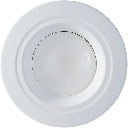 مصباح LED تحديثي من سلسلة HALO RL مقاس 5/6 بوصة، CCT قابل للتحديد (2700K-5000K) LED مدمج، خافت إلى دافئ، حافة حاجزة بيضاء، 600 لومن in Kuwait