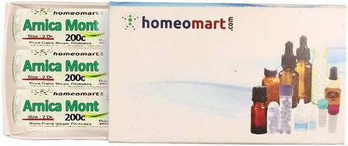 Arnica Montana Homeopathy Pellets (Pills) in 200C Potency, Pack of 3 in Saudi Arabia
