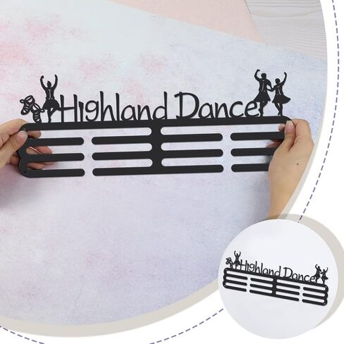 SUPERDANT Dance Medal Holder Ballet Medals Display Black Iron Wall Mounted Born to Dance Medal Hooks for 60+ Medal Rack Display Competition Wall Hanging Gift for Girls Christmas Birthday Gift in Saudi Arabia