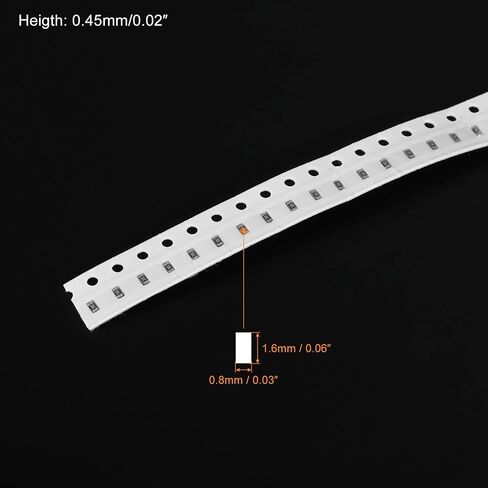 PATIKIL 0603 Chip Resistor, 100 Pack 20K Ohm 1% Tolerance 1/10W Surface Mount Device Thick Film Resistor Kits for Electronic Product in Saudi Arabia