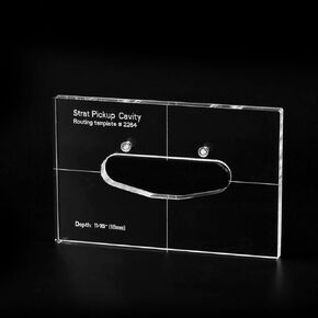Musiclily Pro CNC Accurate Acrylic Single Coil Pickup Routing Template for Standard Strat Guitar Pickguard