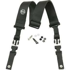 DiMarzio Italian Leather Black Cliplock-DD2420BK Accessories > Straps (DD2420BK)