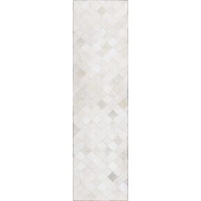 Laredo ALR32 Ivory 2'3" x 7'6" Indoor Outdoor Hallway Runner Rug, Stain Resistant Washable Kitchen Area Carpet for Bathroom, Entry, Patio, Laundry and Bedroom Rug