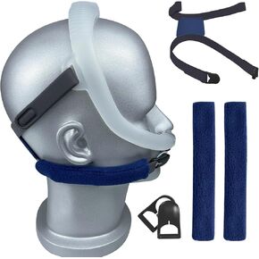 Airfit F30I CPAP Headgear Replacement Straps With 4 Magnetic Clips and 2 Strap Covers Fit for Resmed AirFit F30i Full Face CPAP Masks Headgear