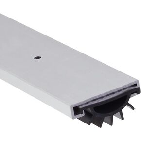 Door Sweep 1-1/8" Track with 1/2" high - Weather Stripping Neoprene Door Bottom Seal - Under Door Seal for Exterior Doors - Balck Anodized, 36 Inches