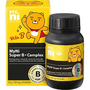 Super B Care (60 Tablets, 30 Days) - Daily Vitamin B Complex Supplement for Vitality Boost. Entire Family, Easy-to-Swallow. Rhodiola Extract. in Saudi Arabia