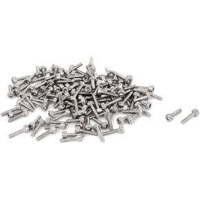 uxcell M1.4x6mm 0.3mm Pitch Hex Key Socket Head Cap Screw Bolts 100pcs