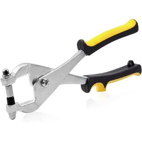 SPEEDWOX 10 Inches Ceiling Grid Punch Pliers 3.24mm Grid Hole Punch Pliers for Rivets Multifunctional Puncher Pliers for Thin Metal Sheet Decoration Hardware Processing